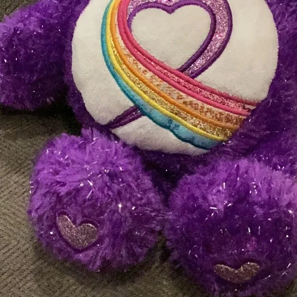 Care Bears 35th Anniversary Rainbow Heart Plush Bear - Picture 8 of 10
